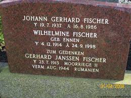 Grab von Wilhelmine Fischer (geb. Ennen) (04.12.1914-24.09.1998 ... - bp078
