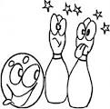 Bowling coloring page