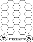 Hexagon coloring page