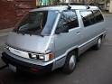 Old Parked Cars.: Badgeless 1984 Toyota Van.