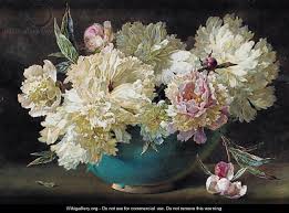 Pink and white peonies in a bowl - Helen Cordelia Coleman Angell ... - painting1