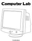 Computer coloring page