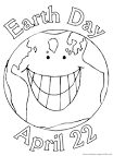 Earth Day coloring page