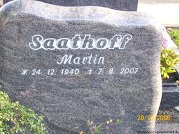 Grab von Martin Saathoff (24.12.1940-07.08.2007), Friedhof ...