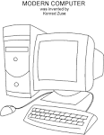 Computer coloring page