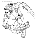 X Men coloring page