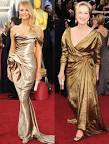 Oscars 2012: Celebrity fashion trend! Stars go for gold (gowns ...