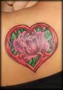 Cat Tattoo : Tattoos : Flower Rose : Heart - Cover up