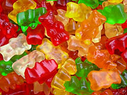 Colorful gummy bears
