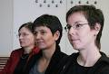 ... (von links): Kathrin Futter, Mandy Schiefner und Sarah Bolleter.