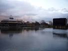 Looking from Vanbrugh bridge towards Central Hall and Physics/Electronics. - via Daymix