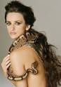 Penelope Cruz with Snake