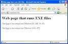 Web page to run EXE files