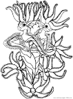 Monster coloring page