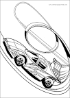 Hot Wheels coloring page