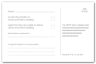 Wedding Invitation Wording, RSVP example 1 :: contemporary wedding