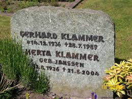 Grab von Gerhard Klammer (14.12.1936-28.07.1989), Friedhof Aurich-