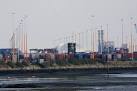 Prince Charles Container Port. Seen from Redbridge Causeway, - via Daymix