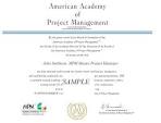AAPM Certified Project Manager .org AAPM ® American Academy of ...