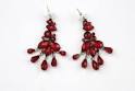 New Red Chandelier Earrings Dangle Simulated Gemstones | eBay