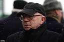 Nobby Stiles looks on as the funeral cortege of Albert Scanlon passes Old ... - article-0-07D80D58000005DC-620_468x311