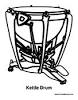 Percussion coloring page