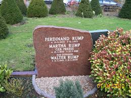 Grab von Walter Rump (21.03.1945-16.02.2006), Friedhof Norden ...