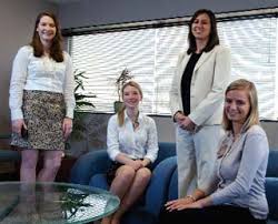 ... team include (from left): Moira Price, Account Executive; Erin Larson, Account Executive; Kristen Scott, and Lauren Picariello, Account Executive. - 2011_06p114d