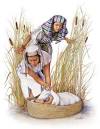 MOSES, born, saved from death as a baby, educated and exiled
