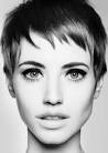 pixie cut black and white