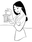 Mulan Coloring coloring page