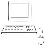 Computer coloring page