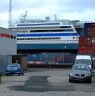 Dominated by cruise ship Aida Blu which is berthed at Greenock Ocean - via Daymix