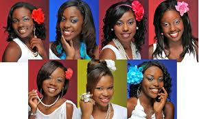 Clockwise from top left: Sherrinthe Henrie, Jayme Pinder, Anthonique Bowe, Ann Reckley, Branique Bain, Aaliyah Beneby, Alicia Johnson - teen_bahamas_t670