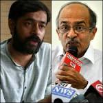 AAP MLAs sign letter seeking expulsion of Prashant Bhushan and.