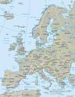 Europe geopolitical map of - via Daymix