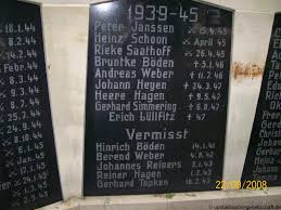 Grab von Gerhard Tapken (-16.02.1943), Friedhof Strackholt-neuer ...