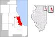 Image Location in the Chicago metropolitan area and Illinois Picture