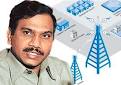 telecom minister A Raja in