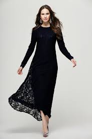 2015 New Islamic Muslim Abaya Full Lace Dress for Women Malaysia ...