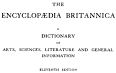 Encyclopædia Britannica Eleventh Edition - Wikipedia, the free ...