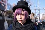 Purple Hair, Top Hat & Swear Alternative Shoes w/ Horns & Eyes in ... - Purple-Hair-Swear-Alternative-Harajuku-2013-02-11-DSC0010