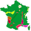 Map of French wines