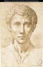 Head of a young man looking up - Girolamo Francesco Maria Mazzola ... - painting1