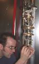 McGill University student Cory Dean works on a dilution refrigerator capable ... - absolute_zero