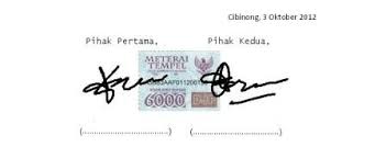 2 Contoh Surat Perjanjian Jual Beli | Contoh Surat Perjanjian
