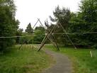 NS7986 : Suspended Rope-way. 3 km from Chartershall, Stirling, Great Britain - via Daymix