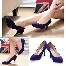 Jual SEPATU HIGH HEELS BELUDRU SUEDE VELVET UNGU PINK POLOS PESTA ...