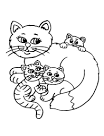 Cat coloring page