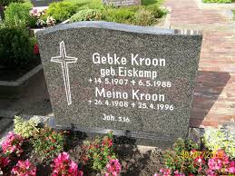 Grab von Meino Kroon (26.04.1908-25.04.1996), Friedhof Bagband - bd114